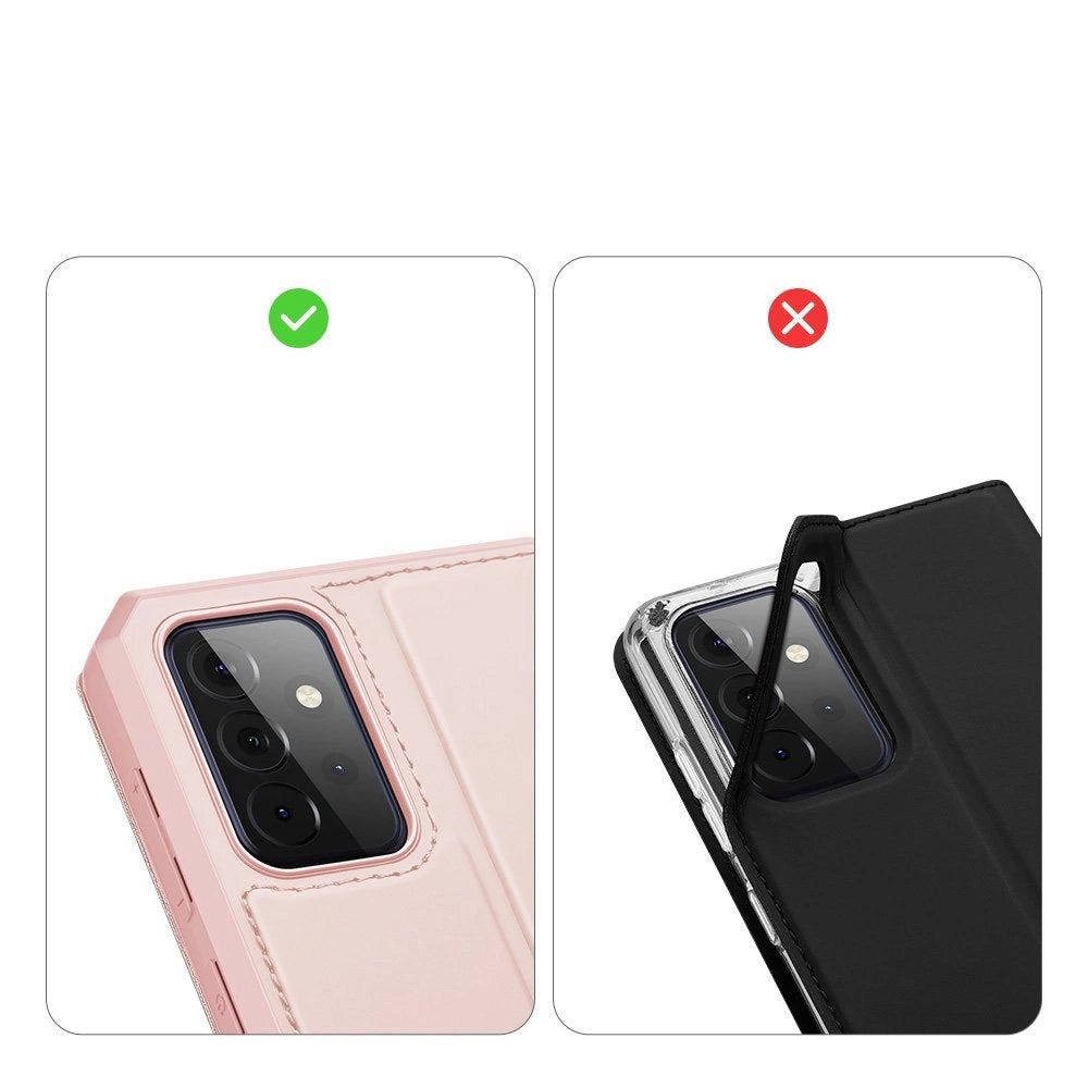 DUX DUCIS Skin X Bokhylster til Samsung Galaxy A72 4G pink