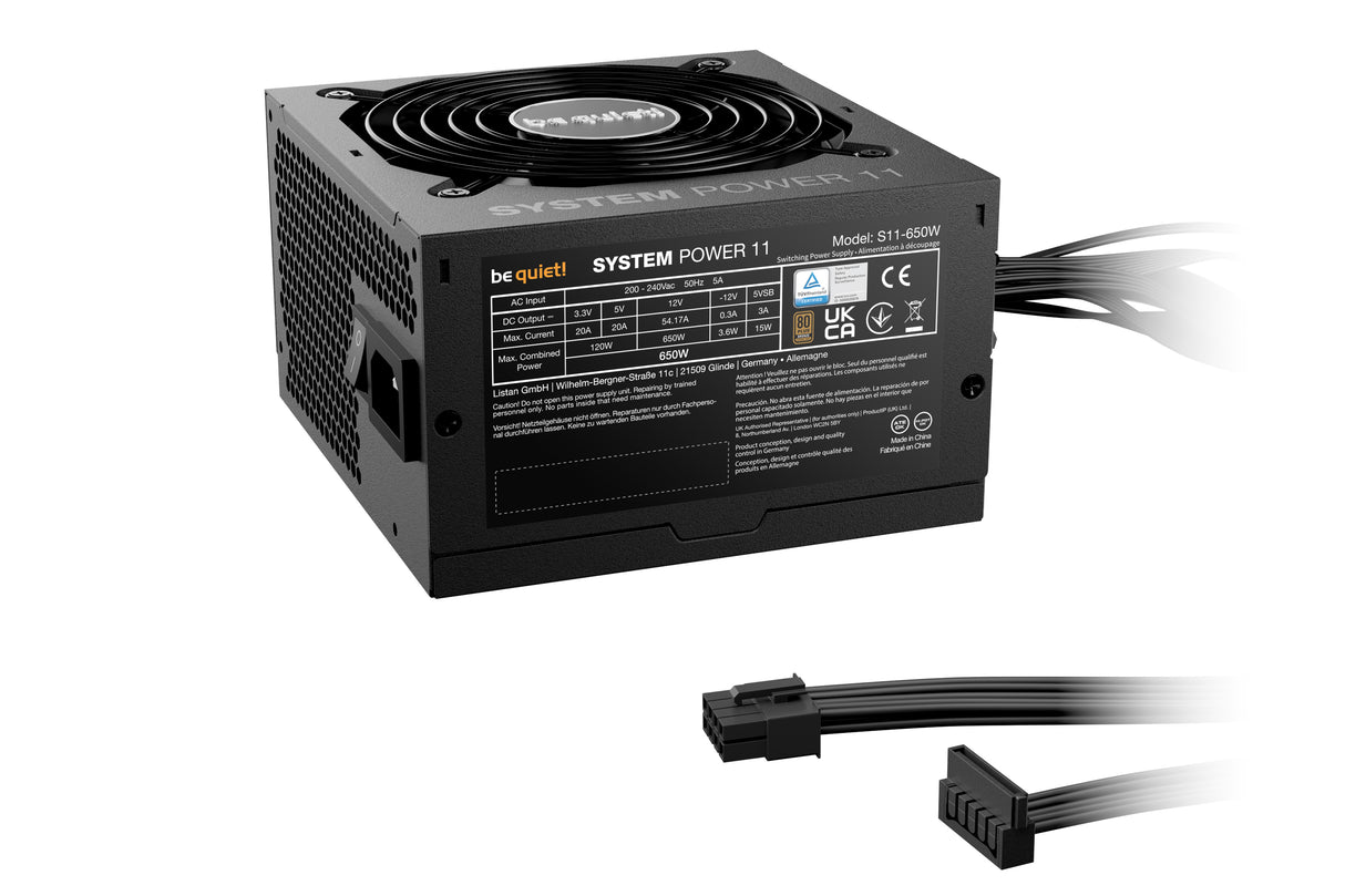 be quiet! System Power 11 650W enhed til strømforsyning 20+4 pin ATX ATX Sort