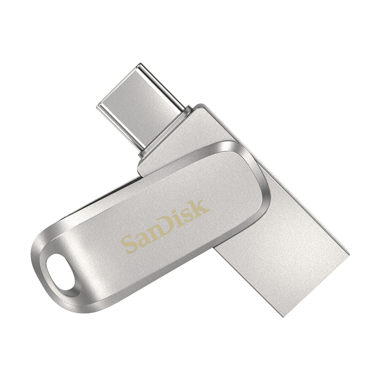 SanDisk Ultra Dual Drive Luxe USB-nøgle 256 GB USB Type-A / USB Type-C 3.2 Gen 1 (3.1 Gen 1) Rustfrit stål