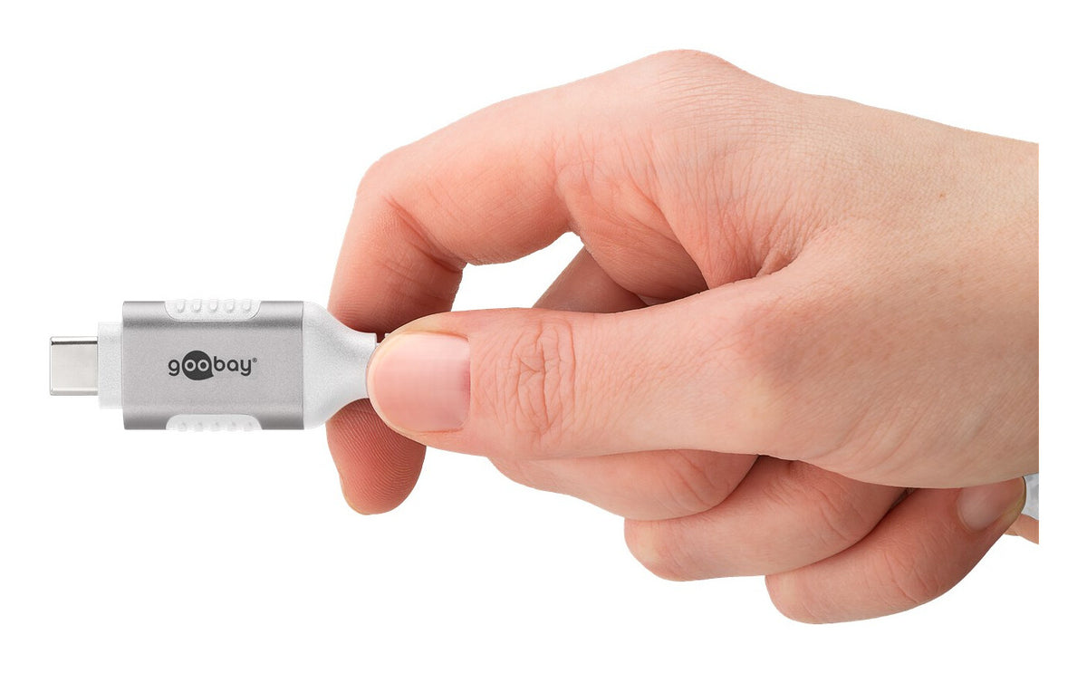 Goobay USB-C 3.1 til RJ45 netværksadapter 2 m CAT6 1 Gbit/s Hvid