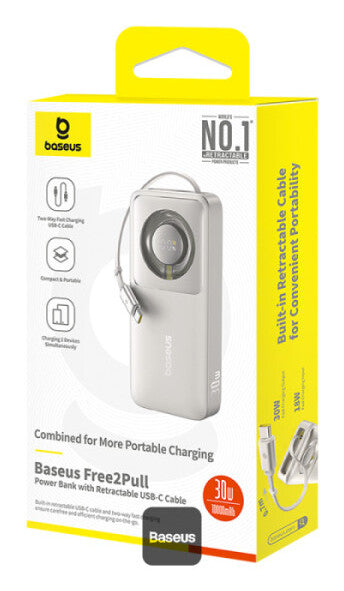 Baseus P10073701843-00 powerbank Lithium-Ion (Li-Ion) 10000 mAh Grå