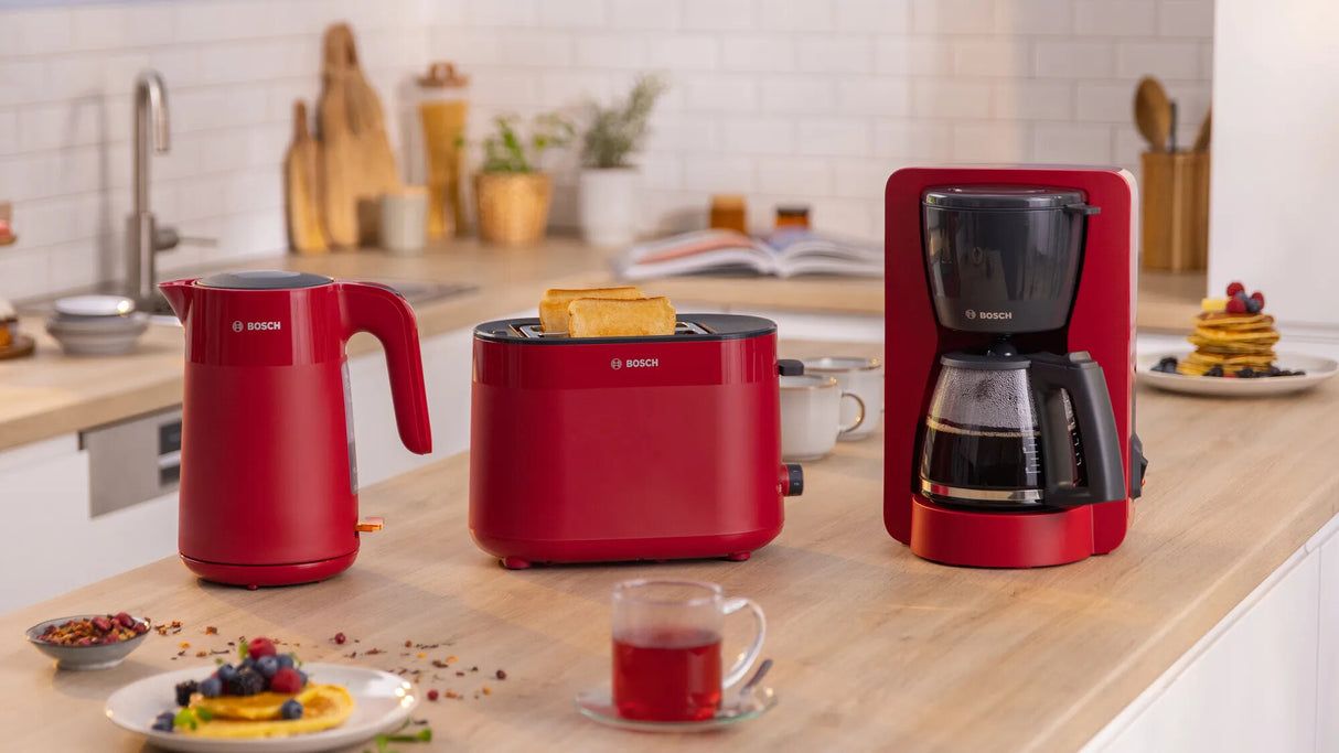 Bosch TAT2M124 brødrister 6 2 skive(r) 950 W Rød