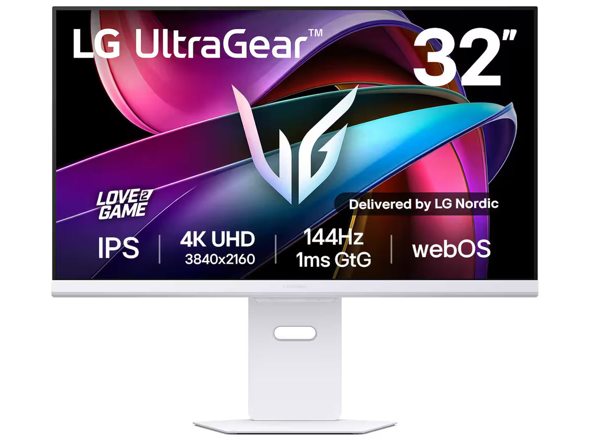 LG UltraGear 32G810SA-W 32" 3840 x 2160 (4K) HDMI DisplayPort 144Hz Pivot Skærm