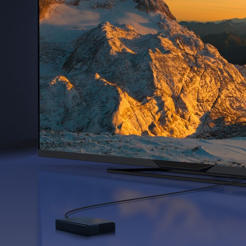 Baseus HDMI 2.1 Cable 8K 60 Hz 48 Gbps / 4K 120 Hz / 2K 144 Hz 3D eARC QMS Dynamic HDR VRR ALLM 3 m black (CAKGQ-L01)