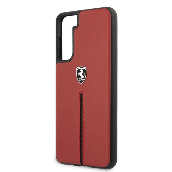 Ferrari FEOSIHCS21MRE S21+ G996 rød/rød hardcase Off Track læder nylon stribe