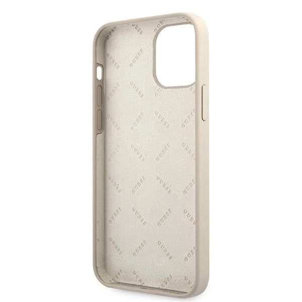 Guess GUHCP12MLSVSGP iPhone 12/12 Pro 6.1" grå lyserød/grå lyserød hardcase Silicone Vintage