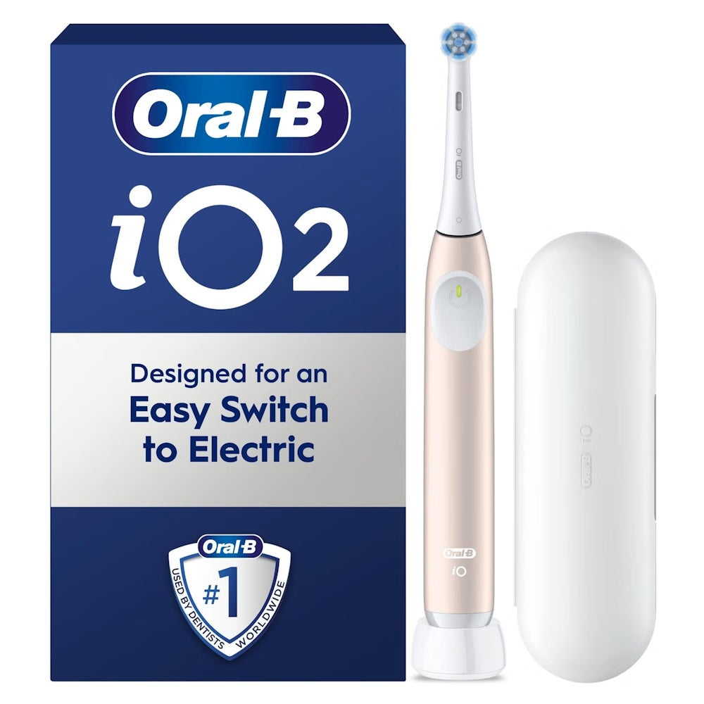 Oral-B iO Series 2 med Travel Case Elektrisk tandbørste - Calm Pink