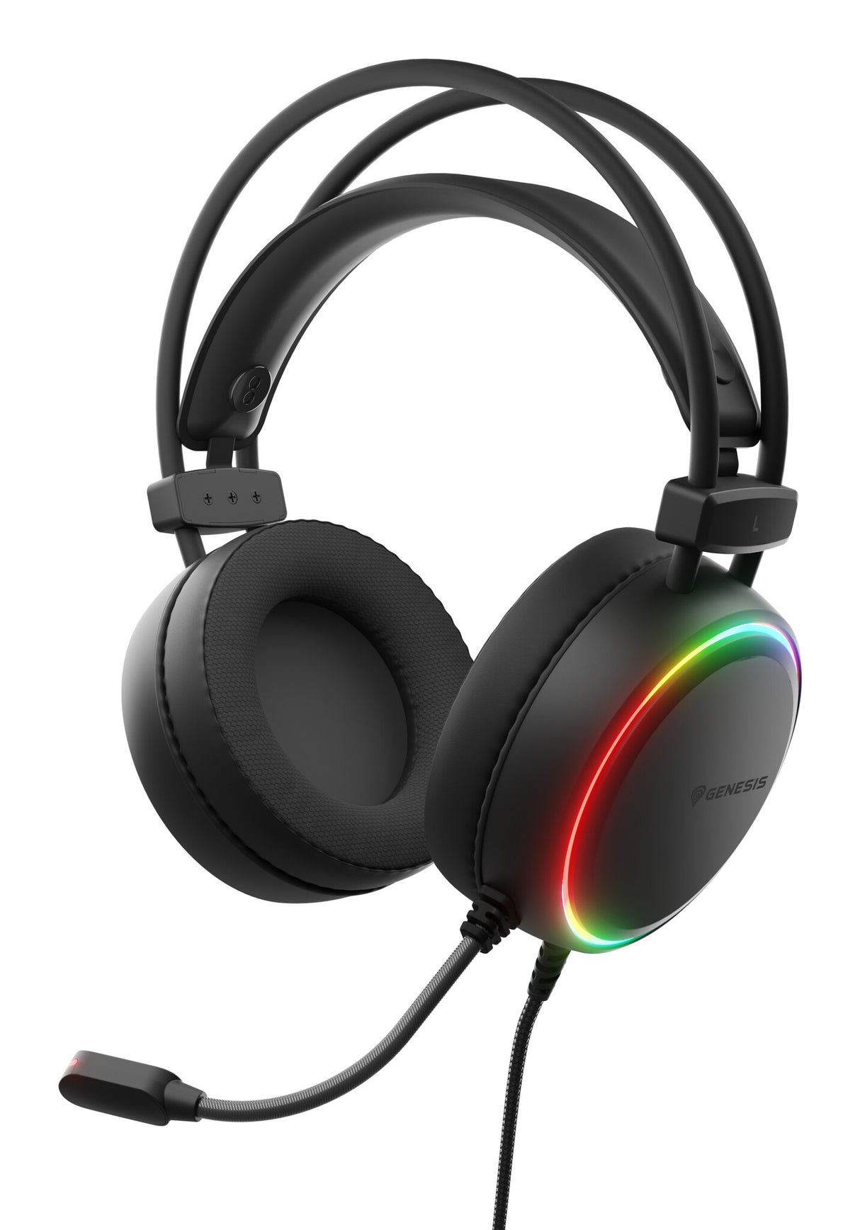 GENESIS NSG-2307 hovedtelefoner/headset Ledningsført Spil USB Type-A Sort