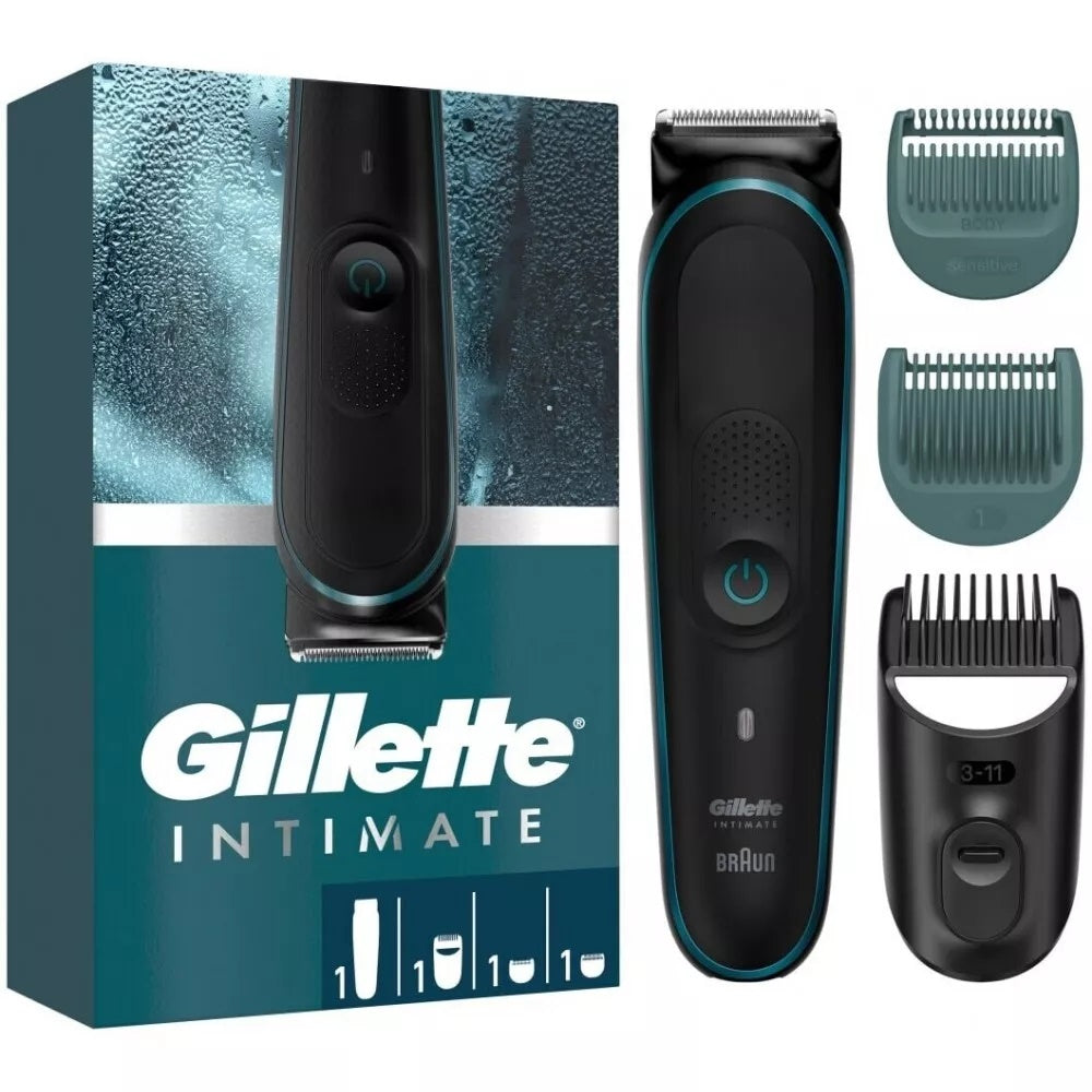 Gillette Intimate Trimmer i5 Hårtrimmer Sort/Blå