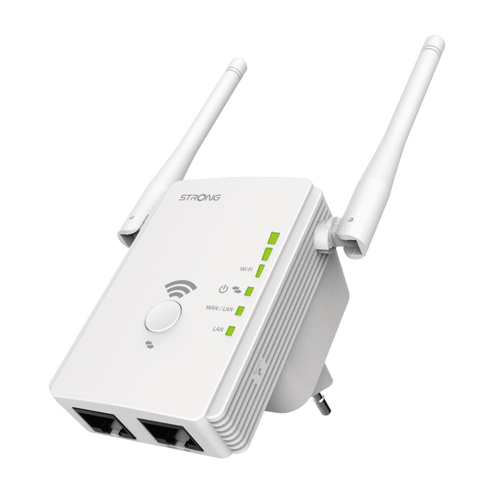 Strong REPEATER300V2 bridge og repeater Netværksgentager 300 Mbit/s Hvid