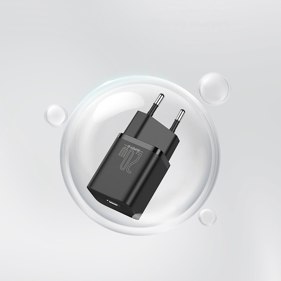 Baseus Super Si 1C fast charger USB Type C 20 W Power Delivery black (CCSUP-B01)