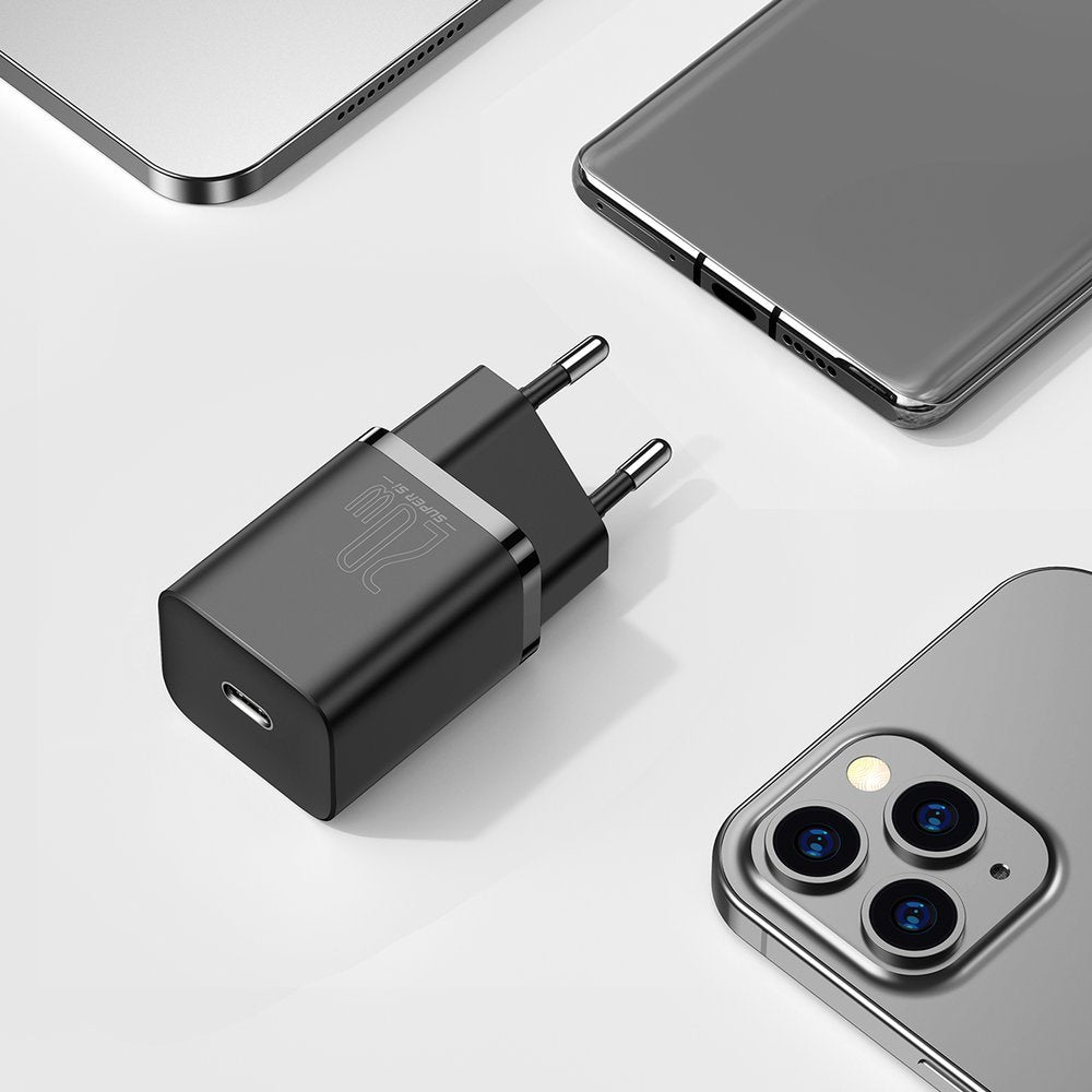 Baseus Super Si 1C fast charger USB Type C 20 W Power Delivery black (CCSUP-B01)