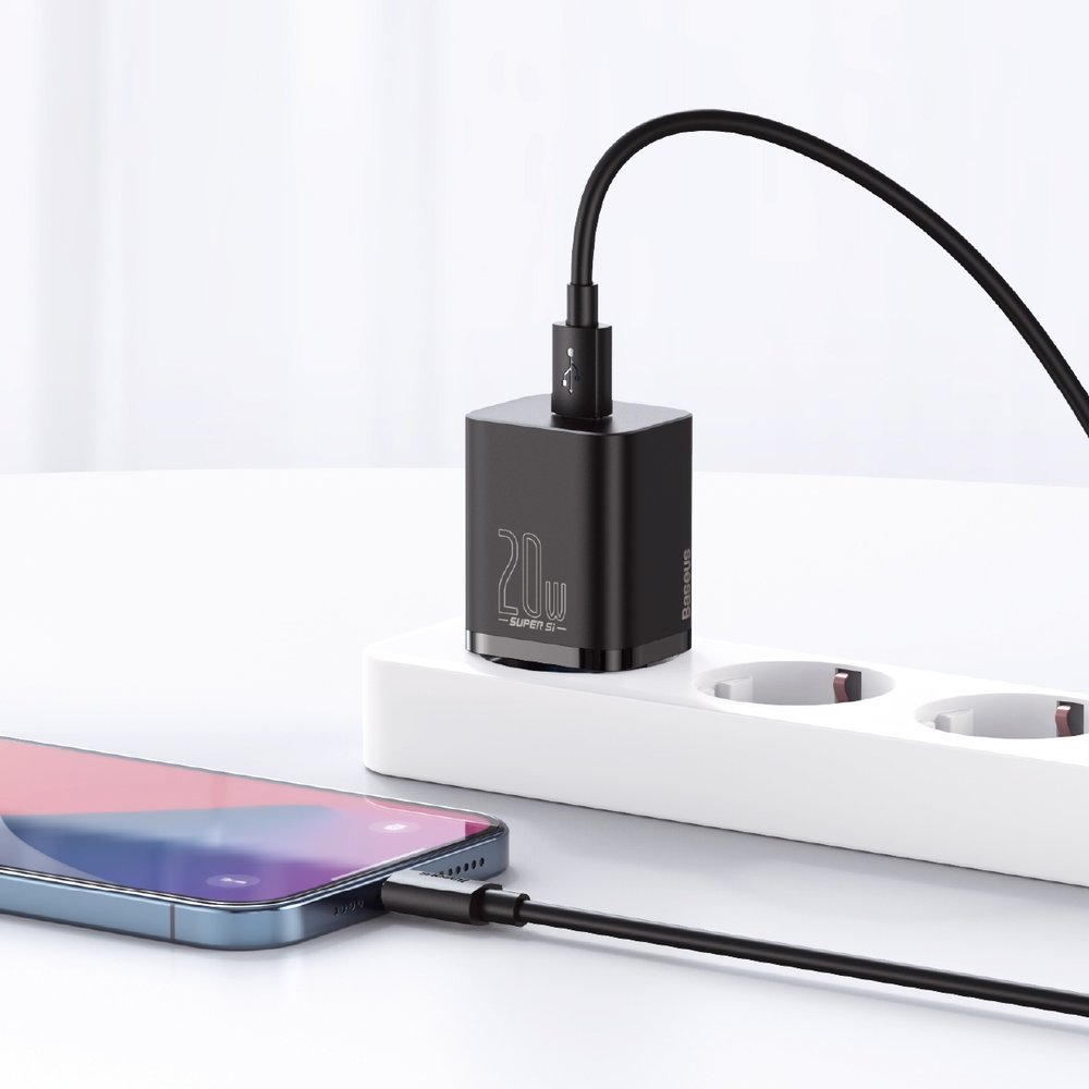 Baseus Super Si 1C fast charger USB Type C 20 W Power Delivery black (CCSUP-B01)