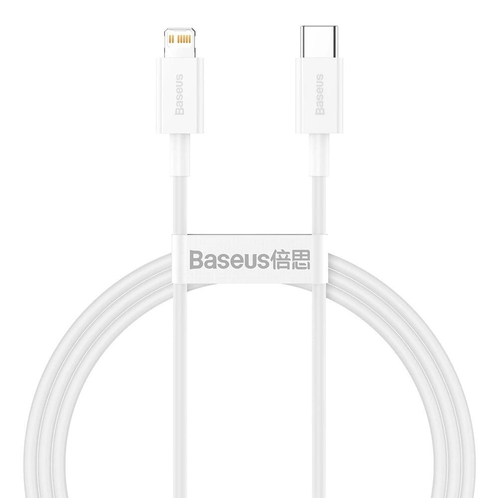 Baseus Superior Series USB-C / Lightning PD 20W 1 m kabel - hvid