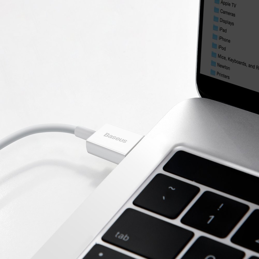 Baseus Superior cable USB - USB TypeC 66 W 6A 2 m White (CATYS-A02)