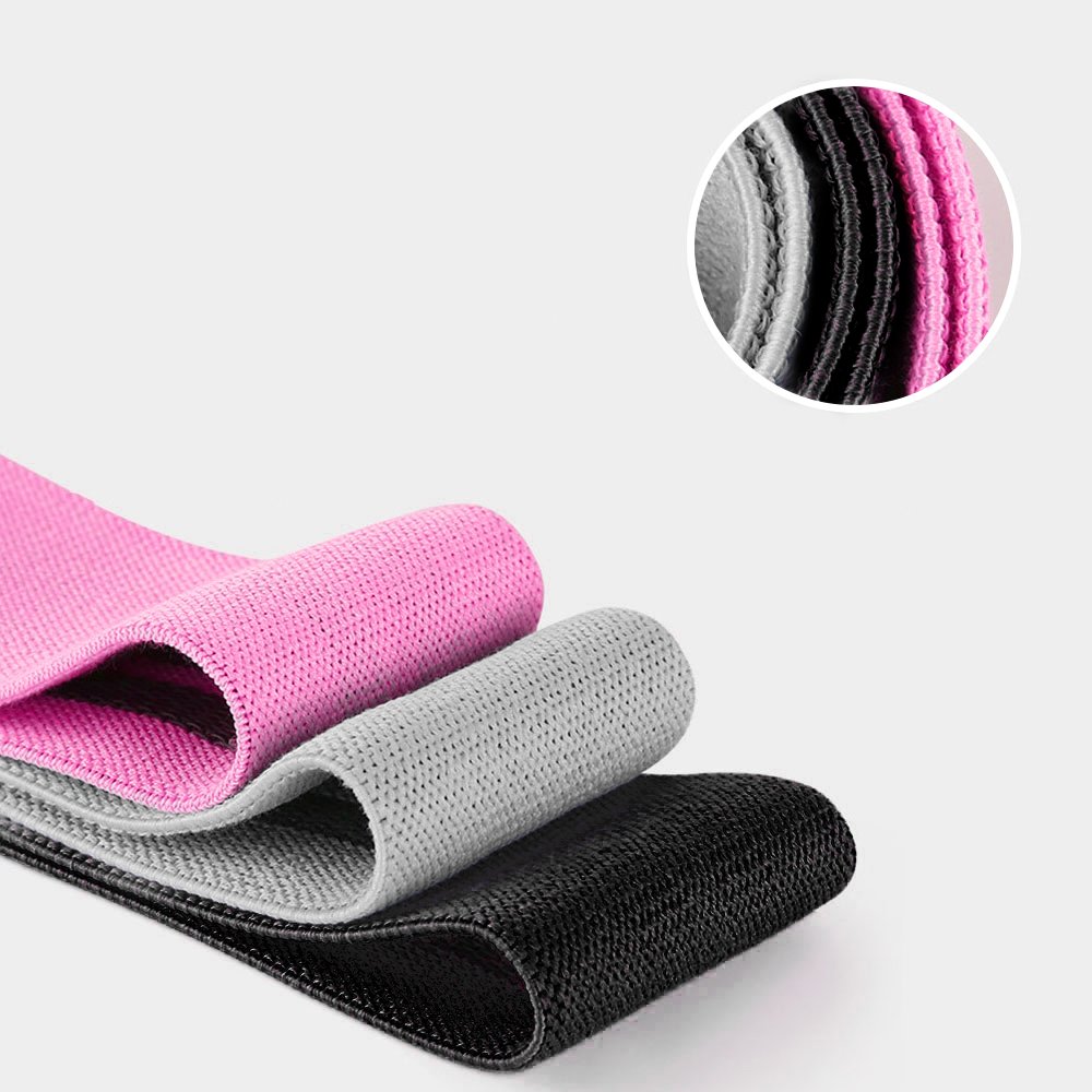 Wozinsky 3x stof mini-elastiksæt til yoga, fitness og CrossFit-øvelser (WFB-01)