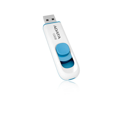 ADATA 32GB C008 USB-nøgle USB Type-A 2.0 Blå, Hvid