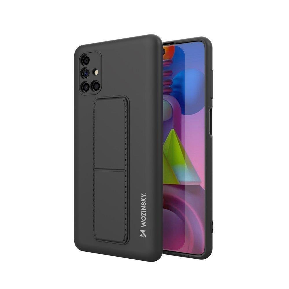 Wozinsky Kickstand Case silikonhylster med stativ til Samsung Galaxy M51 sort