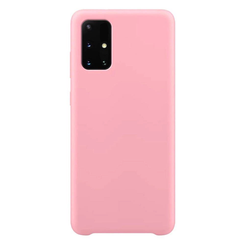 Silicone Case Soft Flexible Rubber Cover til Samsung Galaxy A72 4G lyserød