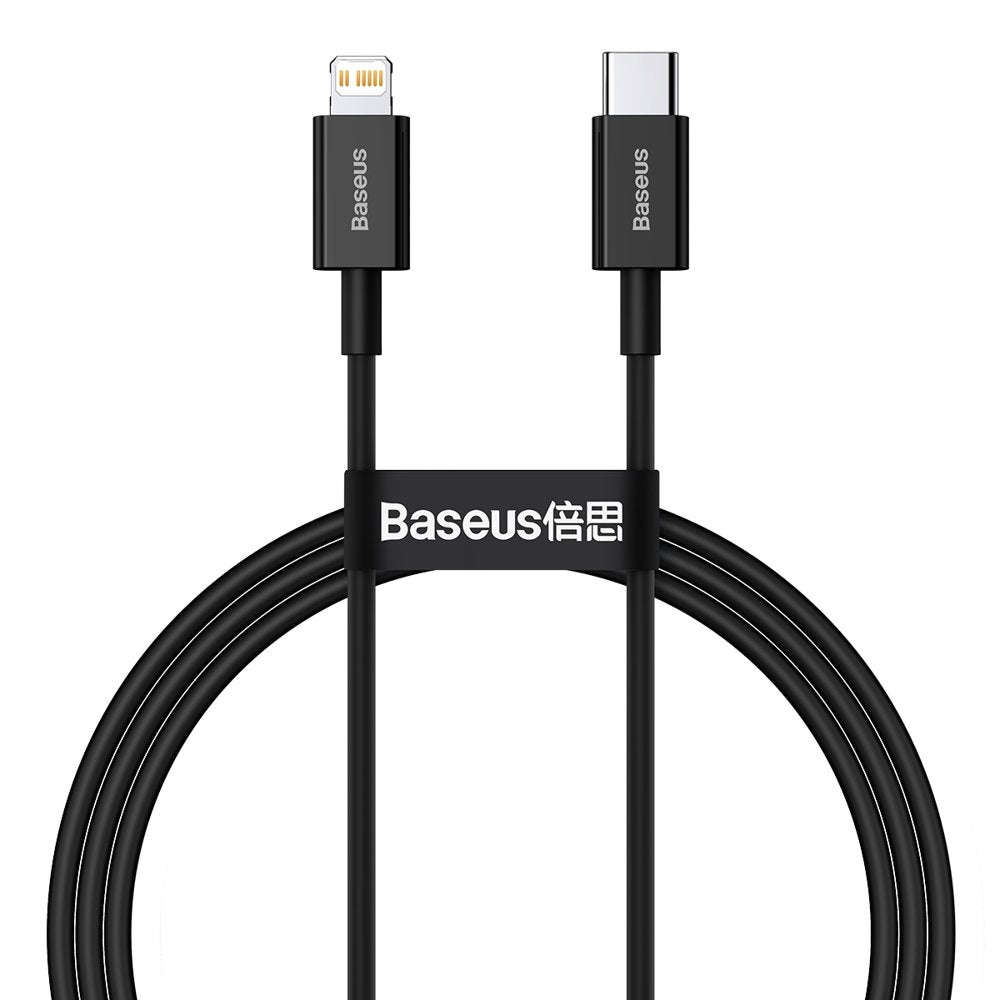 Baseus Superior Series USB-C / Lightning PD 20W 1 m kabel - sort