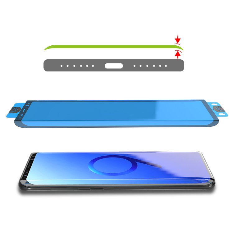 3D Edge Nano Flexi Glass Hybrid Full Screen Protector med ramme til Xiaomi Mi 11 gennemsigtig