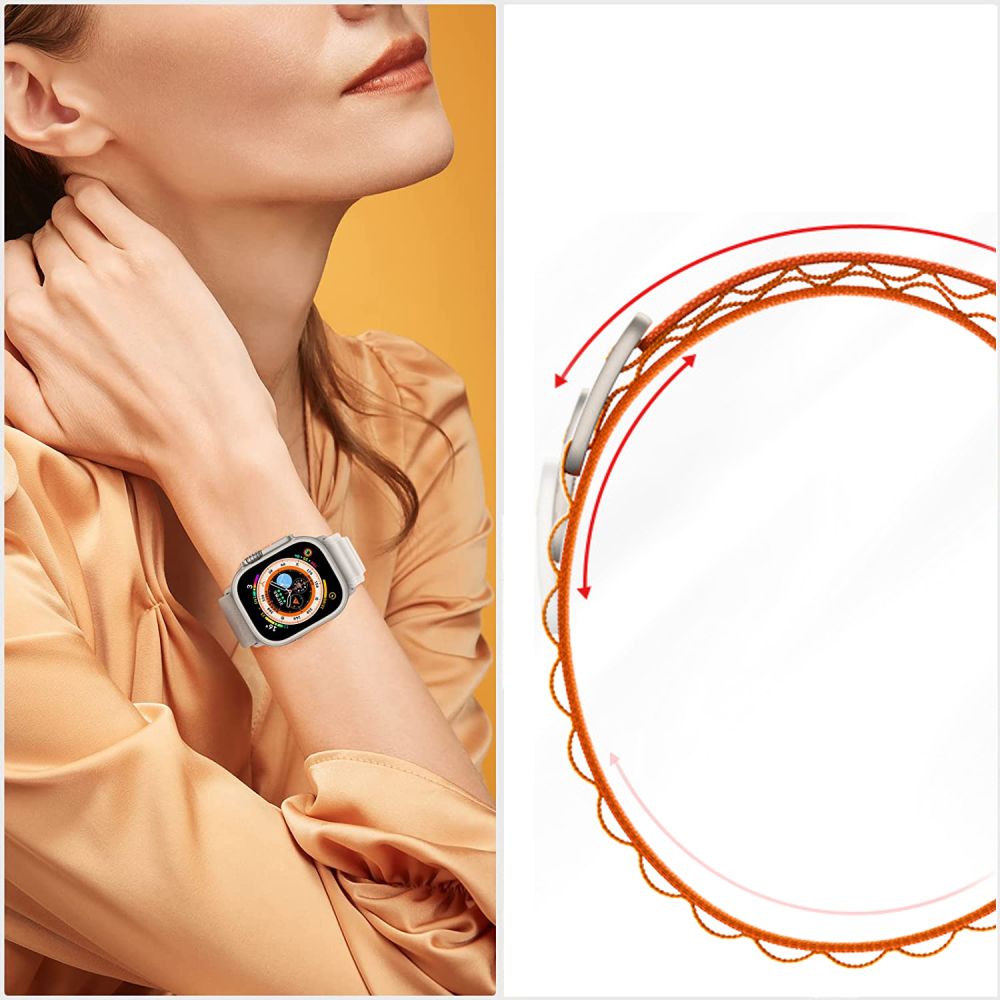Tech Protect Nylon Pro Apple Watch 8 / 9 / 10 / 11 / Se / Ultra (44 / 45 / 46 / 49 Mm) Orange