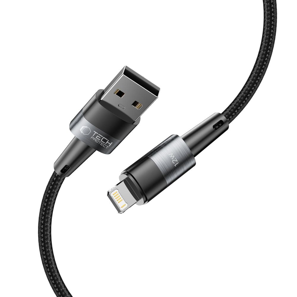 Tech Protect Ultraboost Lightning Kabel 12 W/2.4 A 200 Cm Grå