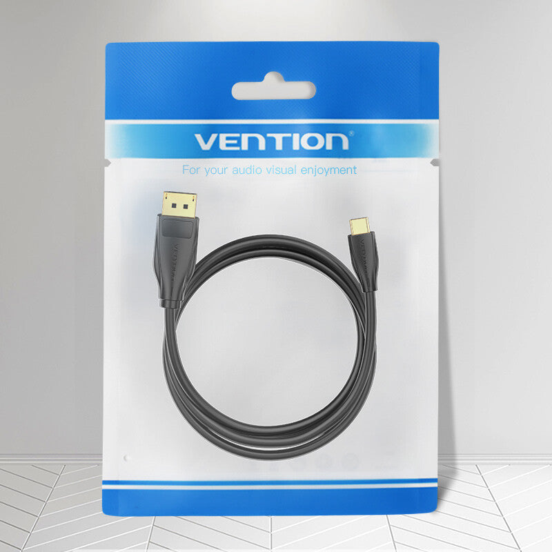Vention CGYBH videokabel adapter 2 m USB Type-C DisplayPort Sort