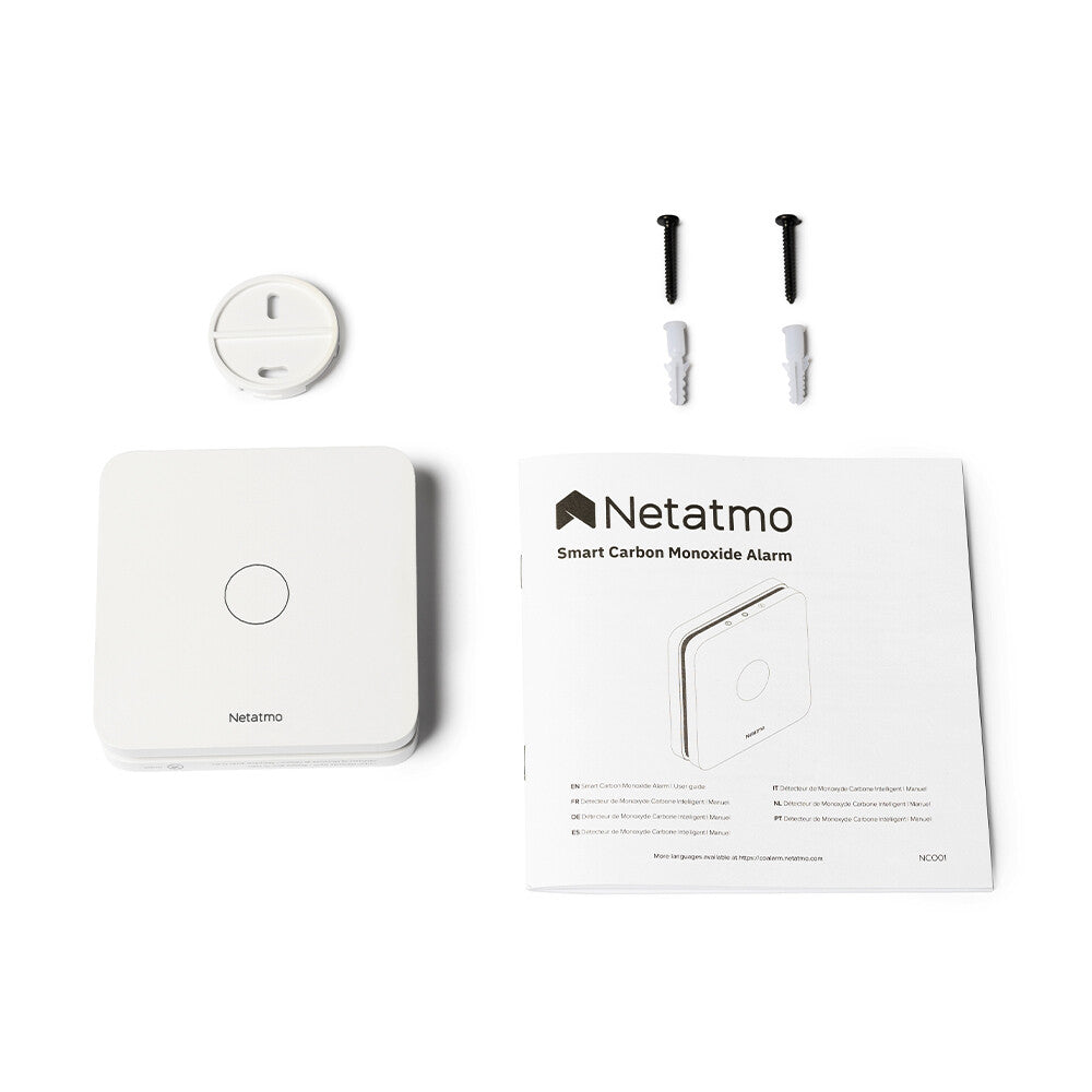 Netatmo CO Detector Kulilte-detektor Trådløs forbindelse