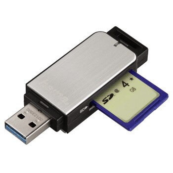 Hama 123900 kortlæser USB 3.2 Gen 1 (3.1 Gen 1) Sort, Sølv