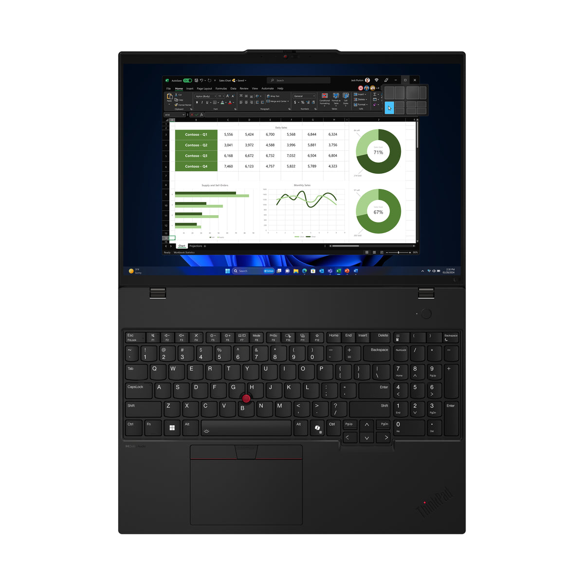 Lenovo ThinkPad L16 Gen 1 21L3 16 1920 x 1200 (WUXGA) 125U 16GB 512GB Intel Graphics Windows 11 Pro