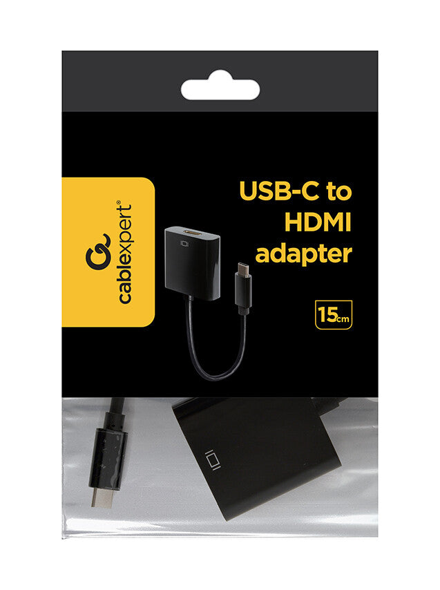 Gembird A-CM-HDMIF-01 USB grafisk adapter 3840 x 2160 pixel Sort