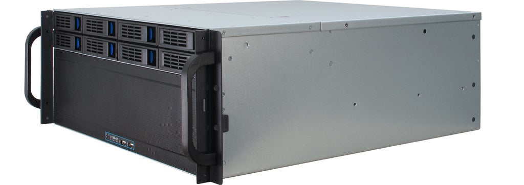 Inter-Tech IPC 4U-4408 Rackversion Forlænget ATX / SSI EEB Sort Grå