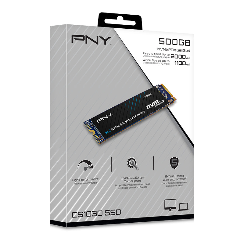 PNY SSD CS1030 500GB M.2 PCI Express 3.0 x4 (NVMe)