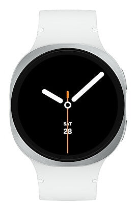 Samsung Galaxy Watch 8 3,81 cm (1.5") AMOLED 44 mm Digital 480 x 480 pixel Berøringsskærm Sølv Wi-Fi GPS (satellit)