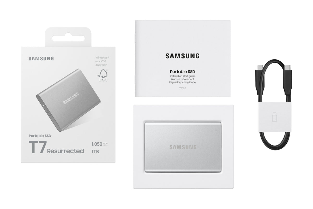 Samsung MU-PD1T0G/WW external solid state drive 1 TB USB Type-C 3.2 Gen 2 (3.1 Gen 2) Silver
