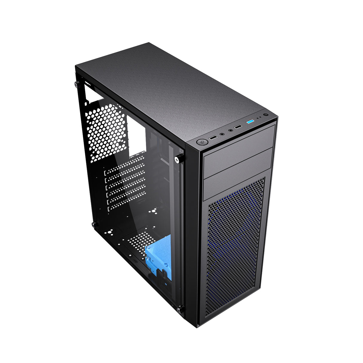 Gembird Fornax M100B Midi Tower Sort