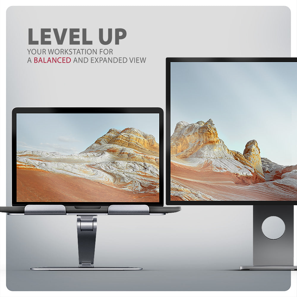 Axagon STND-LQ laptop stativ Stander til laptop og tablet Grå 43,9 cm (17.3")