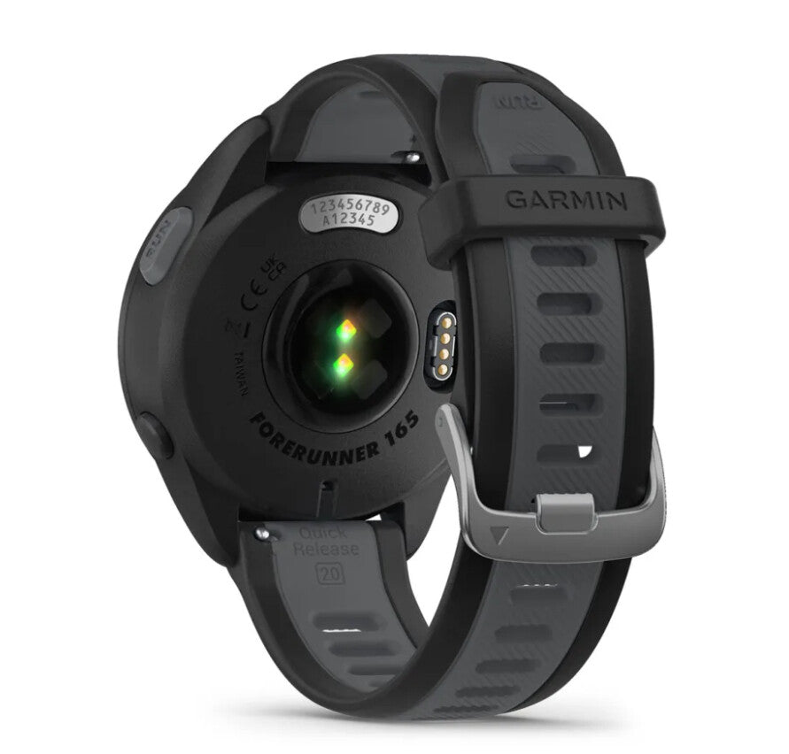 Garmin Forerunner 165 3,05 cm (1.2") AMOLED 43 mm Digital 390 x 390 pixel Berøringsskærm Sort GPS (satellit)