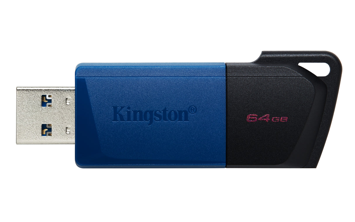 Kingston DataTraveler 64GB USB 3.2 Gen 1 Sort Blå
