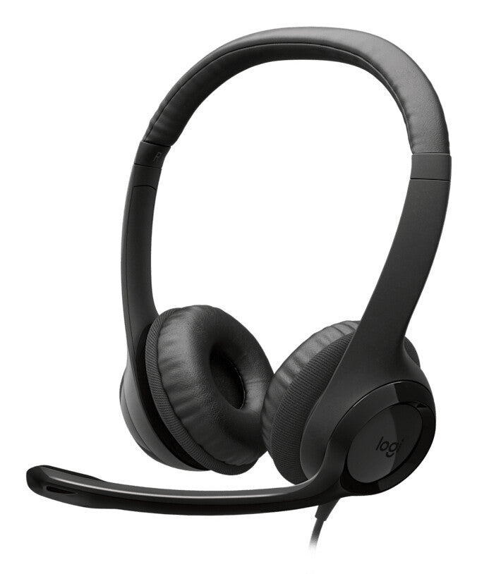 Logitech H390 USB Headset Ledningsført Opkald/musik USB Type-C Sort
