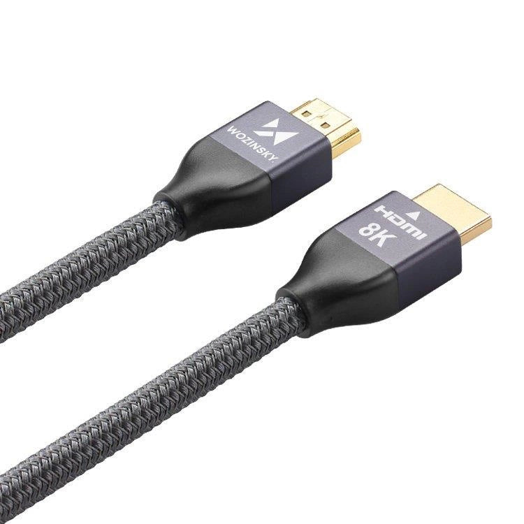 Wozinsky kabel HDMI 2.1 8K 60 Hz 48 Gbps / 4K 120 Hz / 2K 144 Hz 1 m Sølv (WHDMI-10)