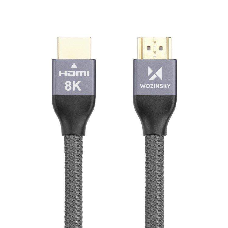 Wozinsky HDMI 2.1 Kabel 8K 60 Hz 48 Gbps / 4K 120 Hz / 2K 144 Hz 2 m Sølv (WHDMI-20)