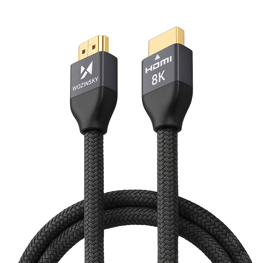 Wozinsky HDMI 2.1 Kabel 8K 60 Hz 48 Gbps / 4K 120 Hz / 2K 144 Hz 2 m Sølv (WHDMI-20)
