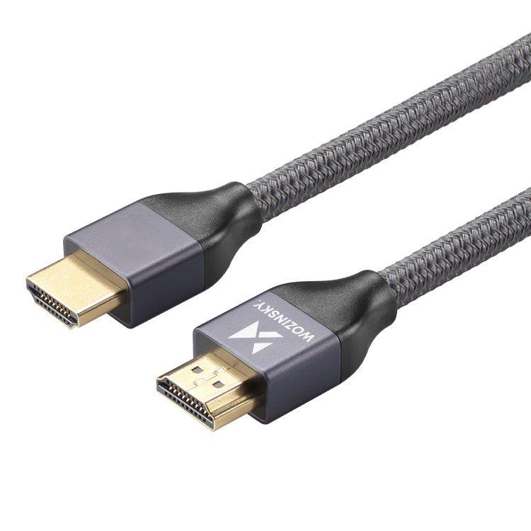 Wozinsky HDMI 2.1 Kabel 8K 60 Hz 48 Gbps / 4K 120 Hz / 2K 144 Hz 2 m Sølv (WHDMI-20)