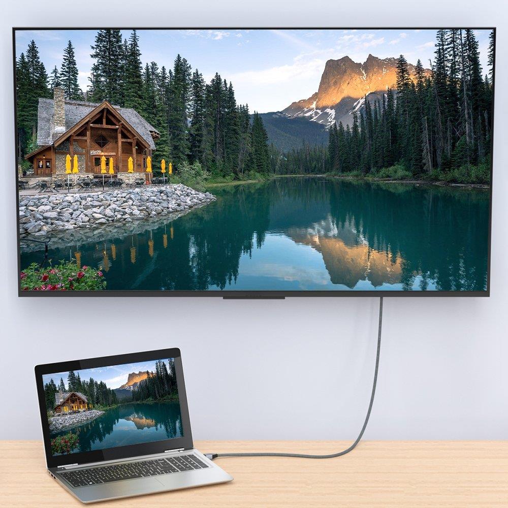 Wozinsky HDMI 2.1 Kabel 8K 60 Hz 48 Gbps / 4K 120 Hz / 2K 144 Hz 2 m Sølv (WHDMI-20)