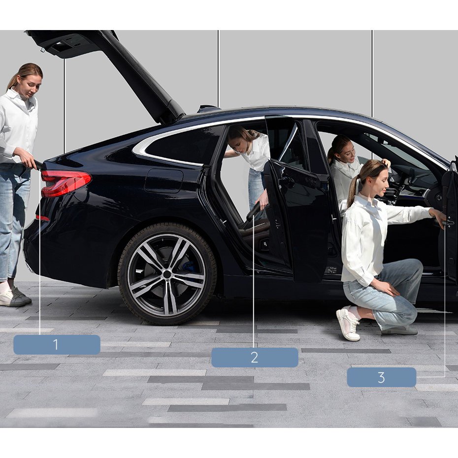 Baseus A3 trådløs bilstøvsuger 135 W 15000 Pa sort (CRXCQA3-0A)