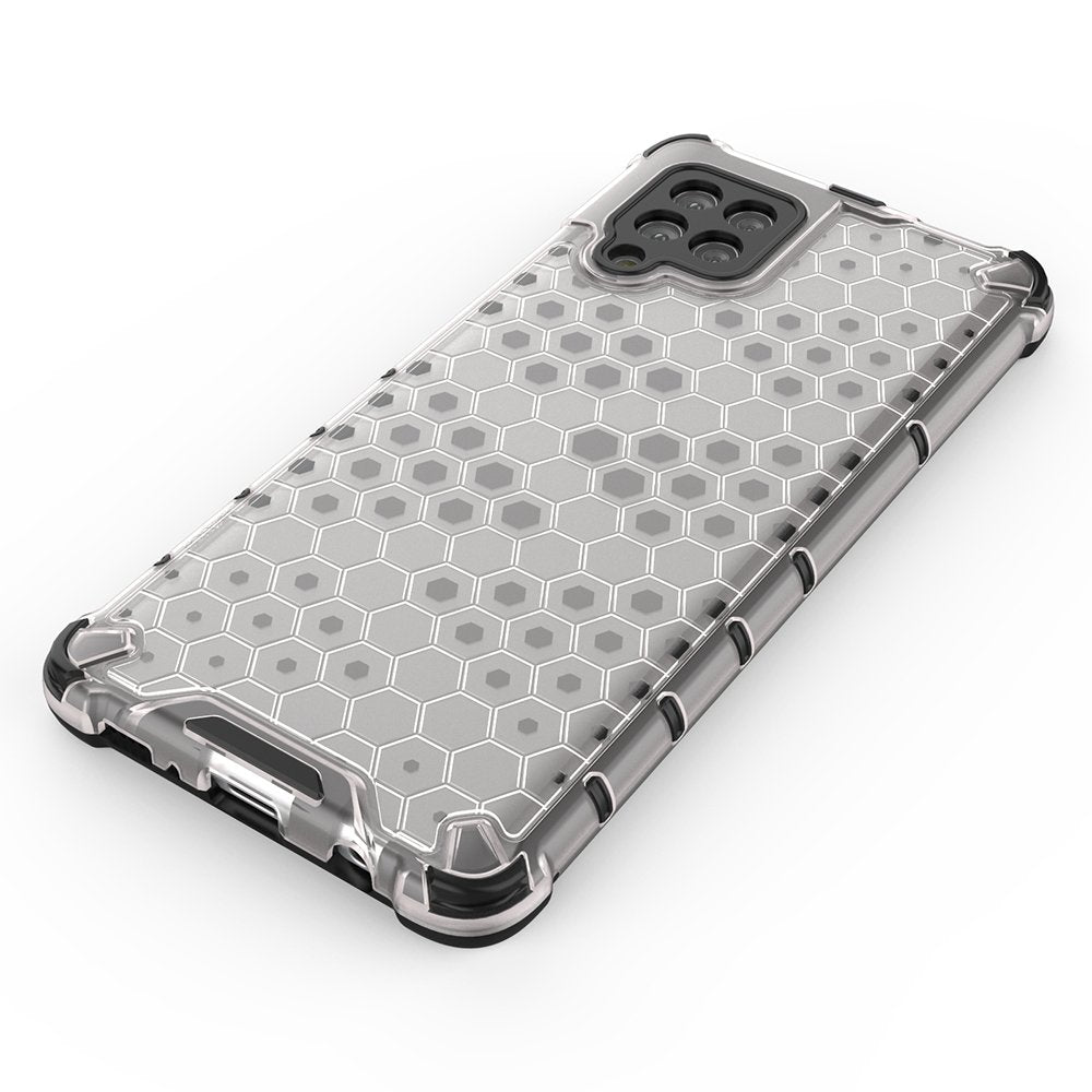 Honeycomb Case armor cover med TPU Bumper til Samsung Galaxy A42 5G rød
