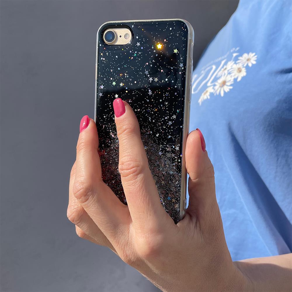 Wozinsky Star Glitter Shining Cover til Samsung Galaxy A72 4G gennemsigtig