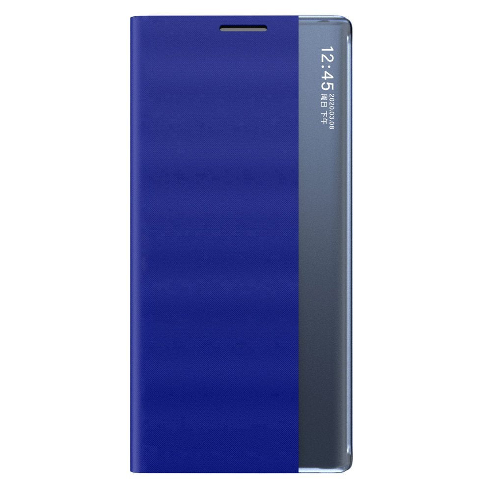 Sleep Case Bookcase Type Case med Smart Window til Xiaomi Redmi K40 Pro+ / K40 Pro / K40 / Poco F3 blå